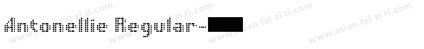 Antonellie Regular字体转换